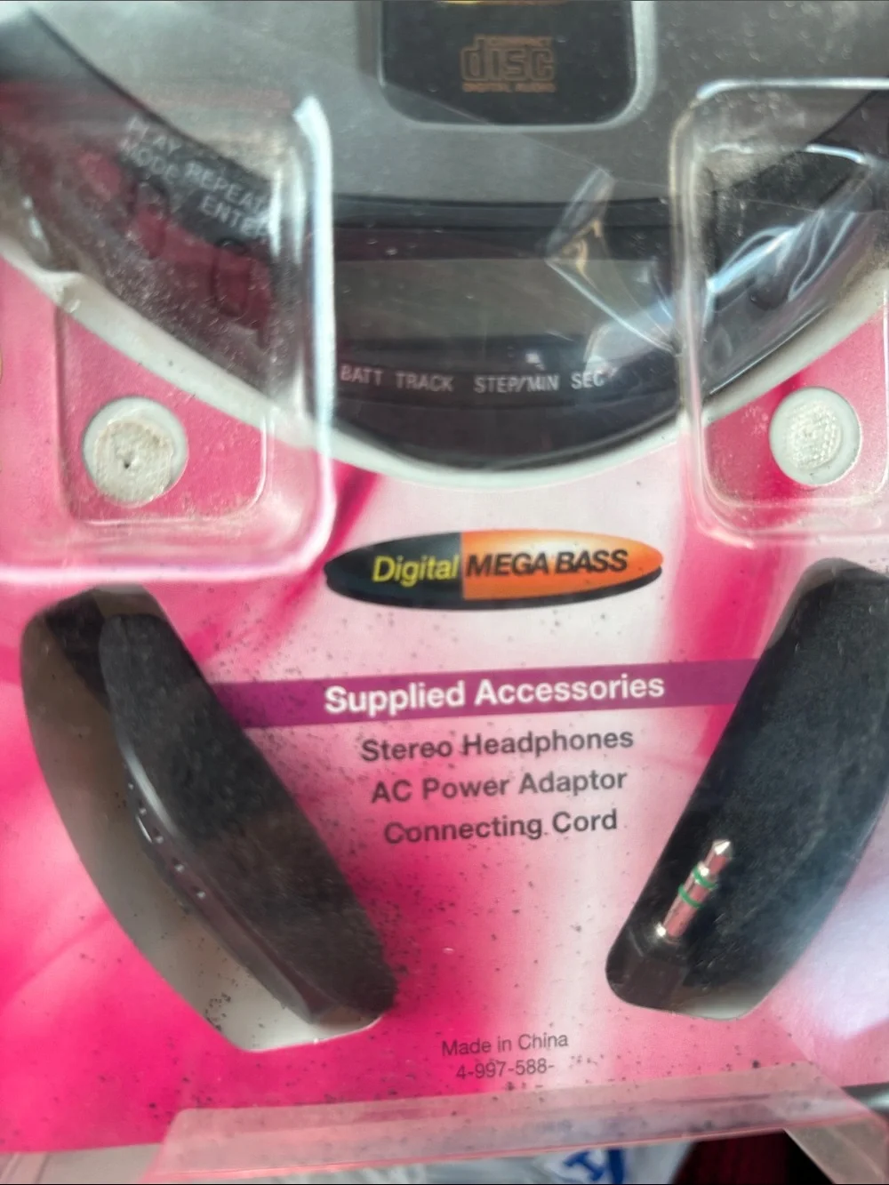 Sony Discman Portable CD Player - Black and Pink Packaging